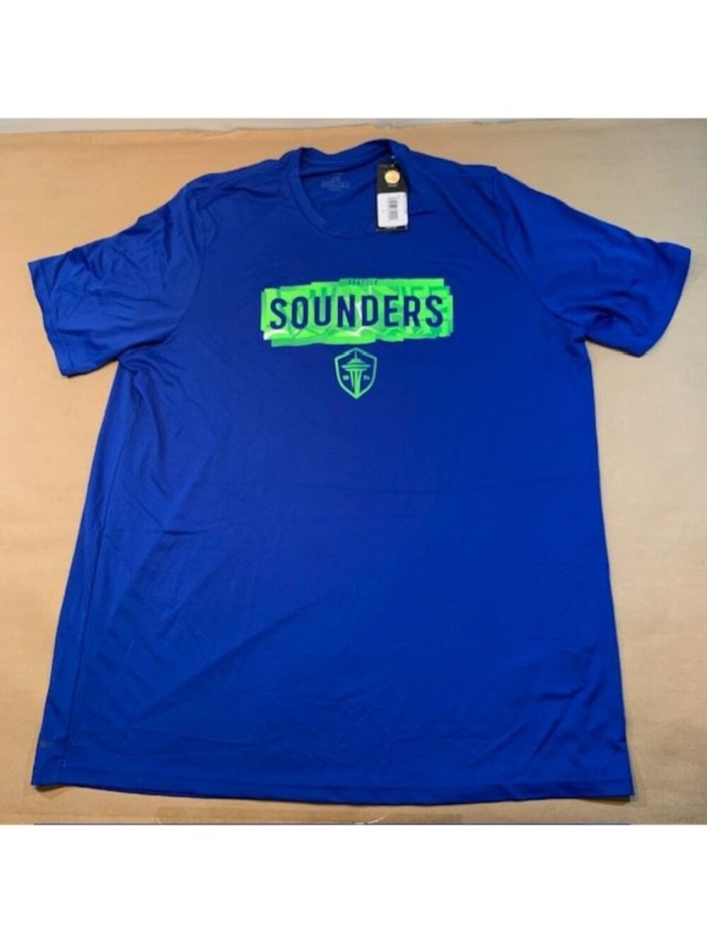 Adidas Mens Seattle Sounders FC Blue Graphic T-Shirt 2XL Soccer
